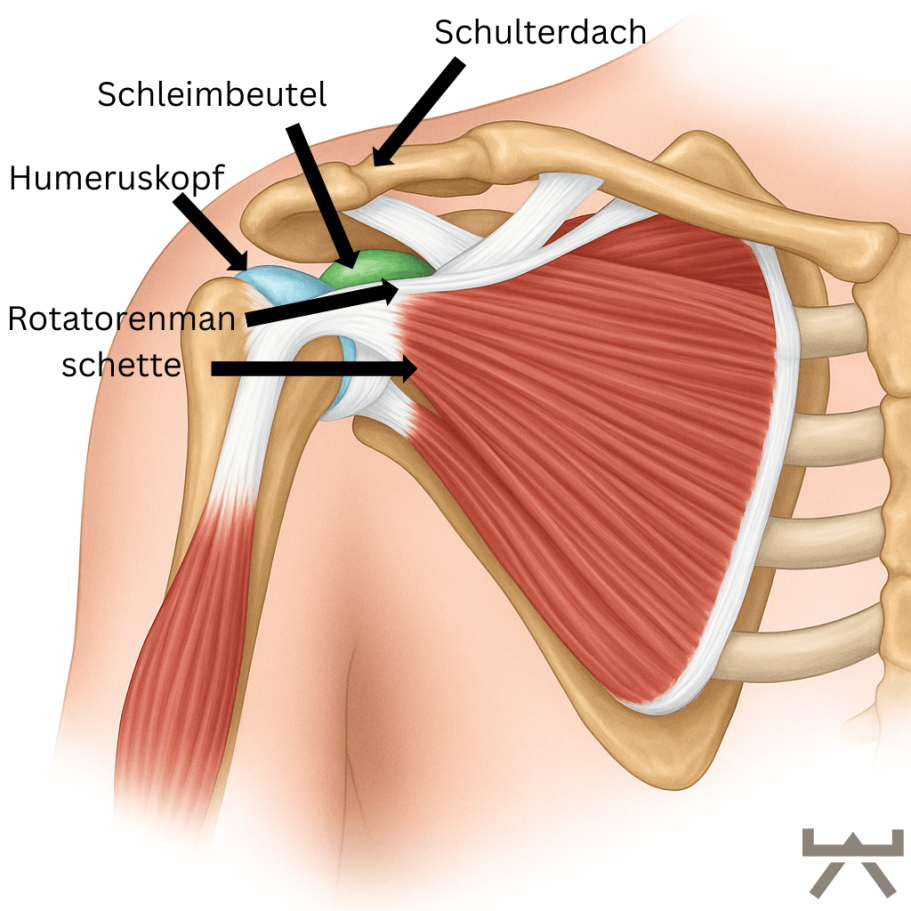 Gezielte Mobilisationsübung zur Entlastung des Schulterdachs für Menschen aus Oelde und Beckum.